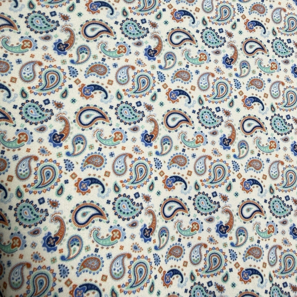 Johnston & Murphy XC4 Paisley Button Down Polo Shirt Short Sleeve XXL Golf Core - Picture 7 of 11